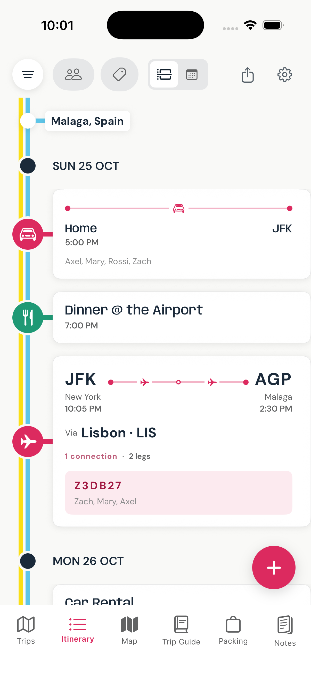 Itinerary
