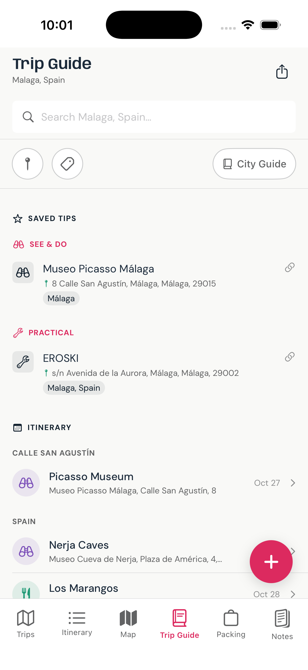 Trip Guide screenshot
